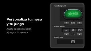 Configuración y personalización de mesa en ACR Poker