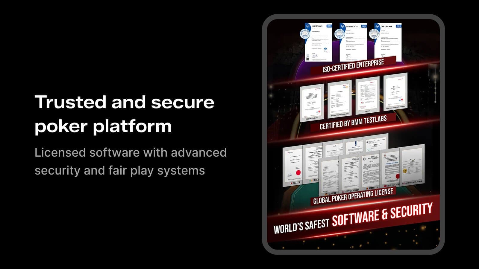GGPoker secure poker platform and licensed software