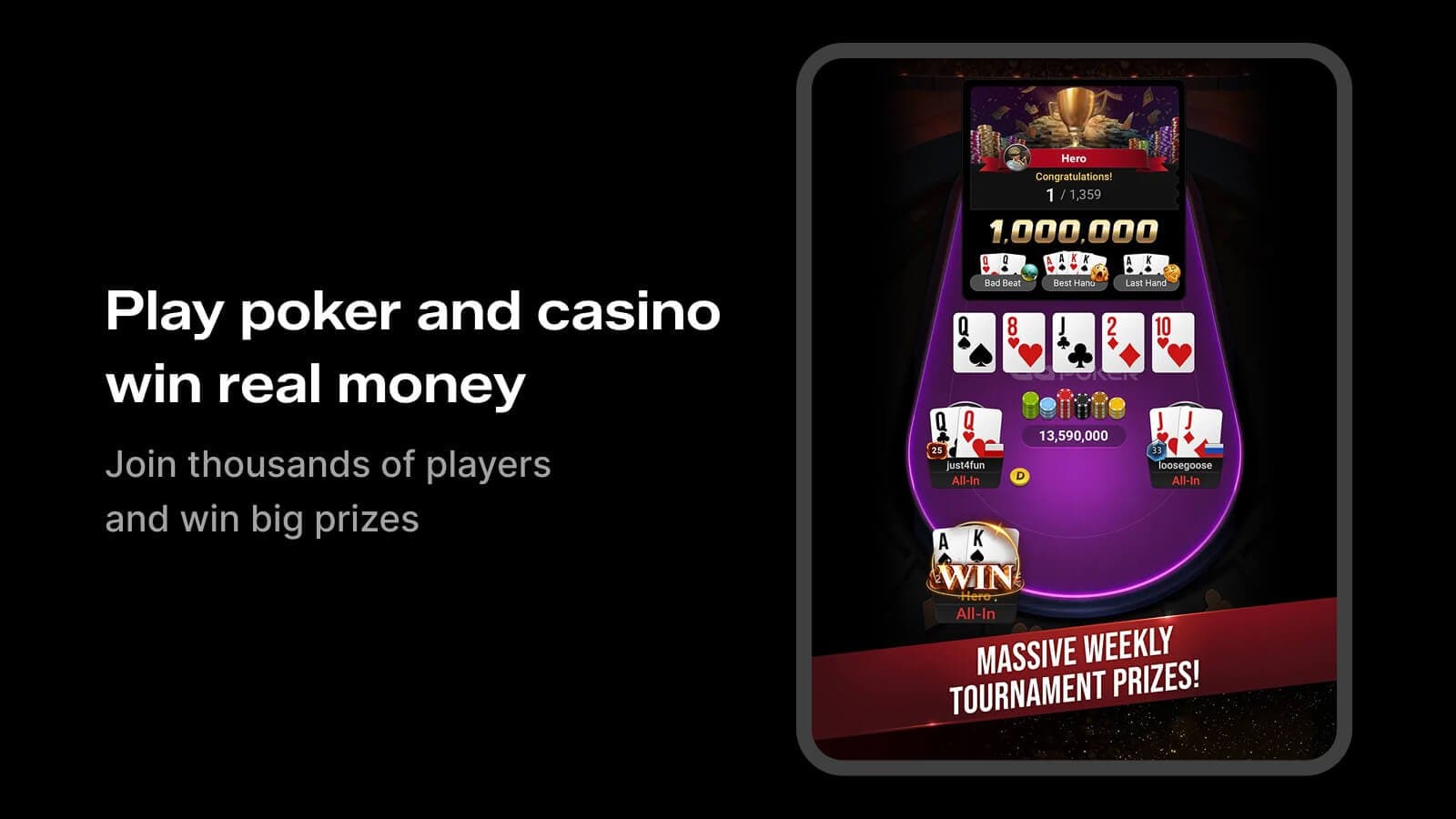 PokerOK poker and casino app with real money games and bonuses