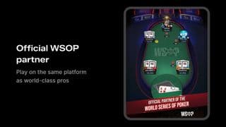 PokerOK WSOP partner poker table with real players