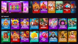PokerOK Casino featured slot games lobby